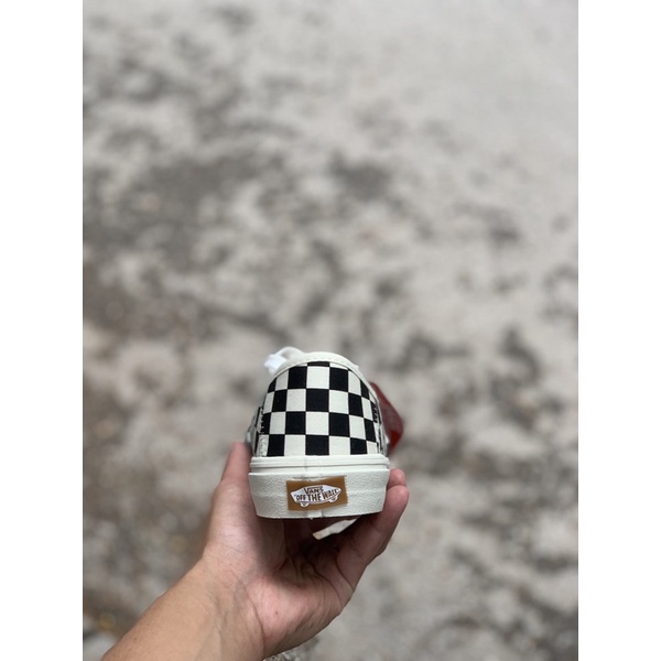 Giày thể thao Van caro dây buộc cao cấp