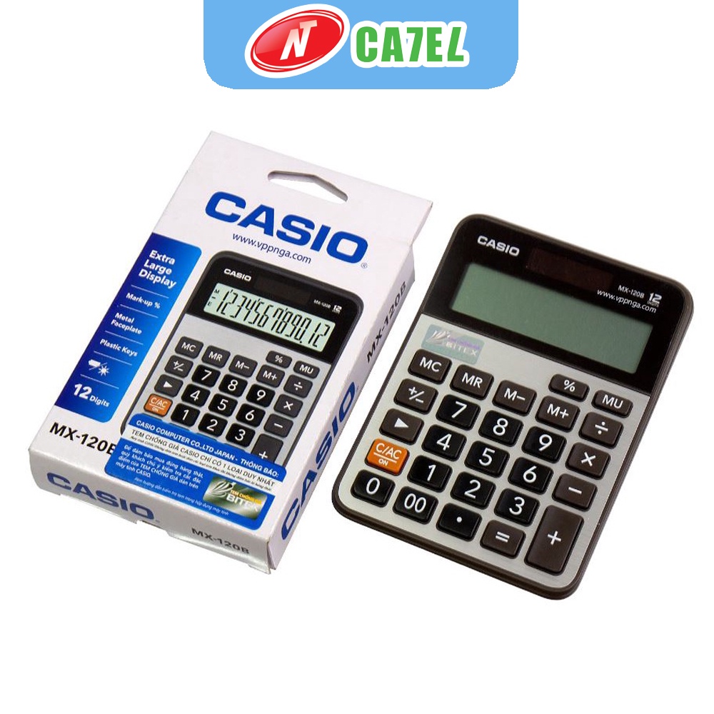 Máy tính CASIO MX 120B hàng chính hãng bảo hành 5 năm