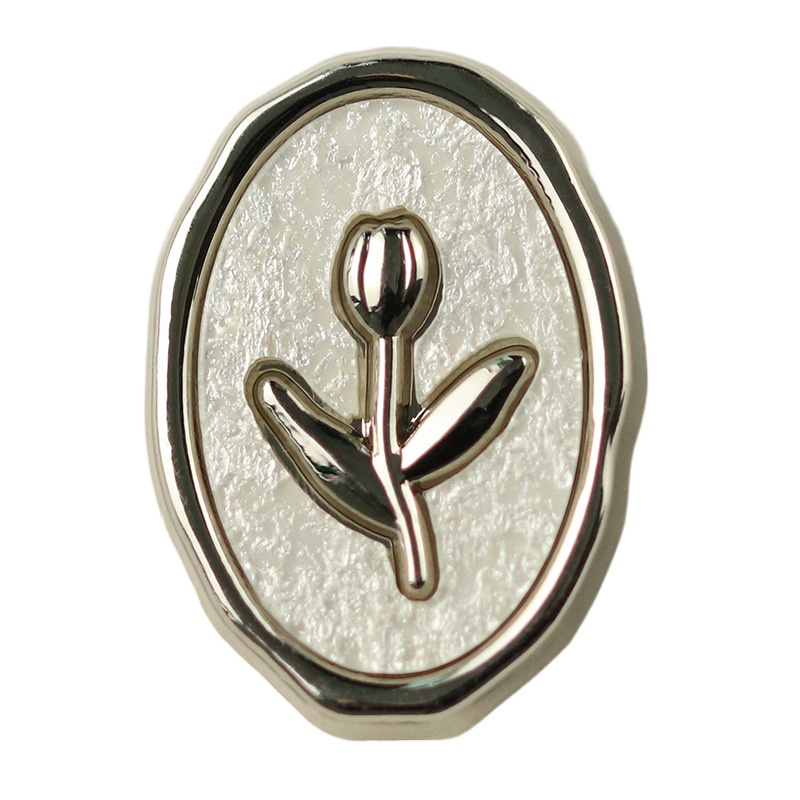 5 Nút Áo Kim Loại Hình Hoa Tulip