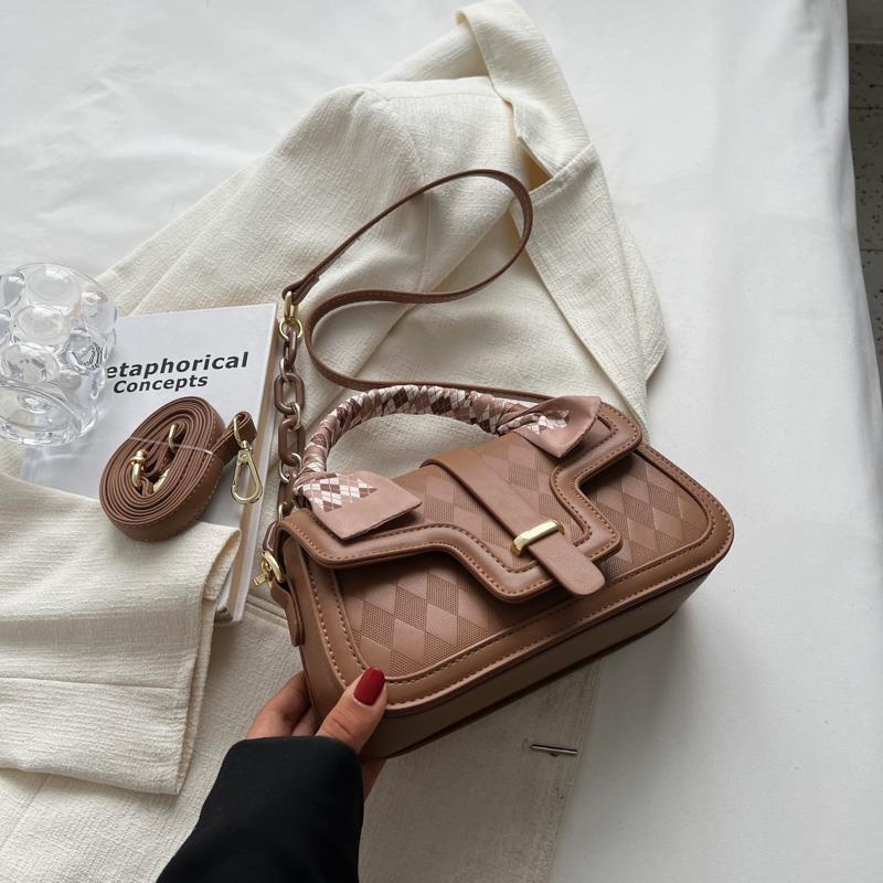 Túi Đeo Chéo Hình Vuông Nhỏ Thiết Kế niche Cổ Điển Chất Lượng Cao Cho Nữ