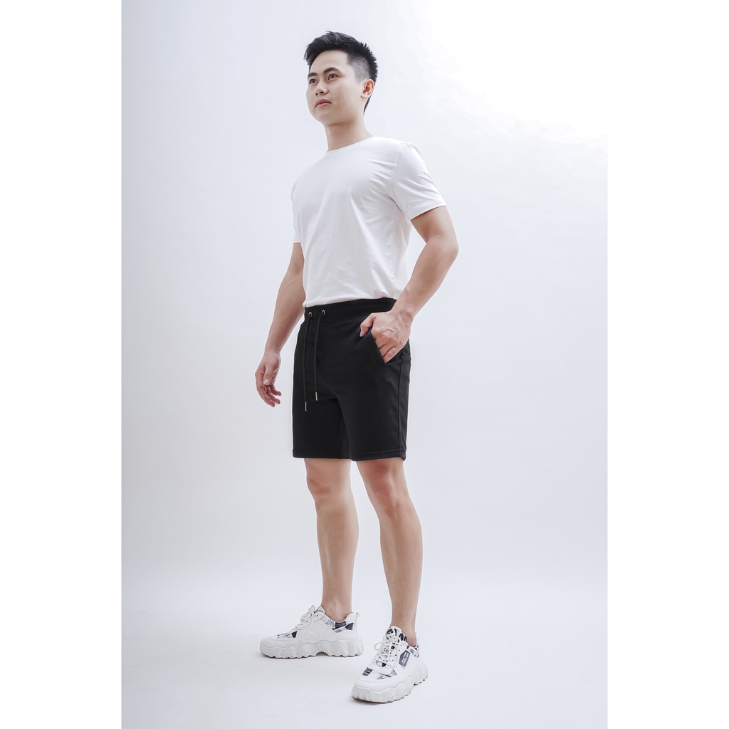 Quần short nỉ cao cấp BAMI HOME phong cách unisex có lai và dây rút dễ phối đồ QN02