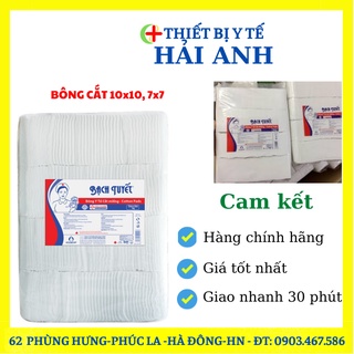 Bông Gòn Cắt Miếng Sẵn 1kg Vệ Sinh Cho Bé 7x7, 10 x 10