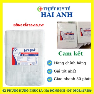 Bông Bạch Tuyết, Bông Gòn Cắt Miếng Sẵn 1kg Vệ Sinh Cho Bé 7x7, 10 x 10 - Chính Hãng Bông Bạch Tuyết