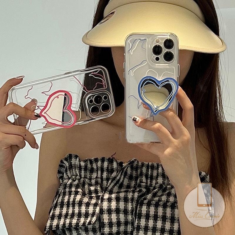 Giá Đỡ Điện Thoại Dạng Nhẫn Hình Trái Tim Dễ Thương