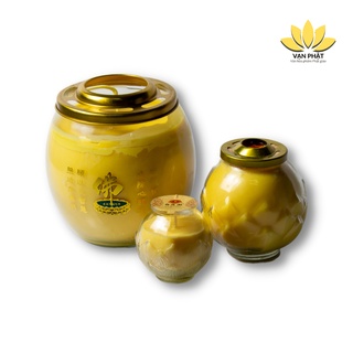 Đèn nến sáp bơ hoa sen