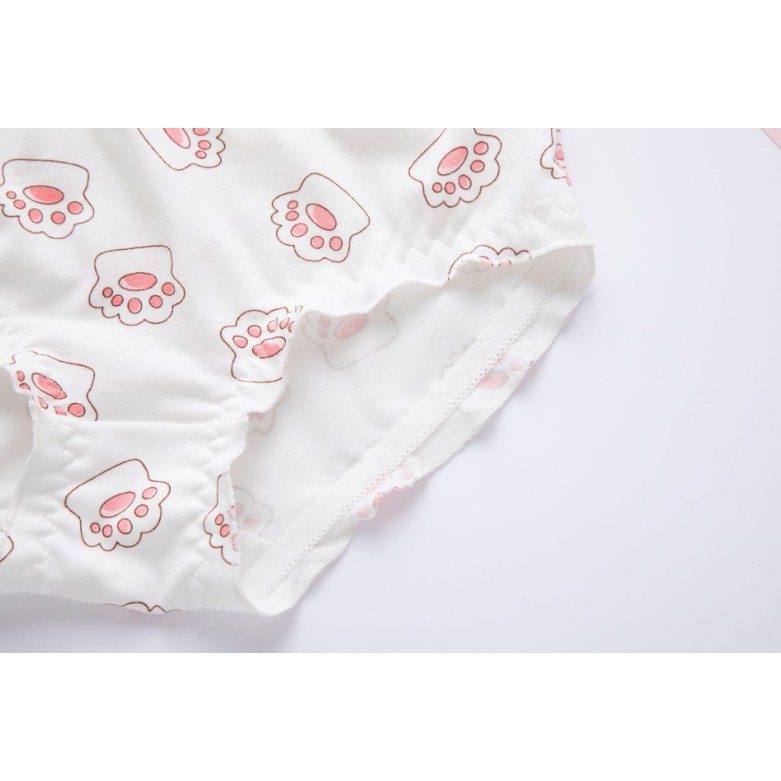 Quần Lót Nữ Cotton Mỏng Bàn Chân Mèo Xuất Hàn  Hàng Loại Đẹp.
