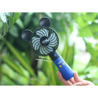 Quạt sạc pin mini cầm tay mickey