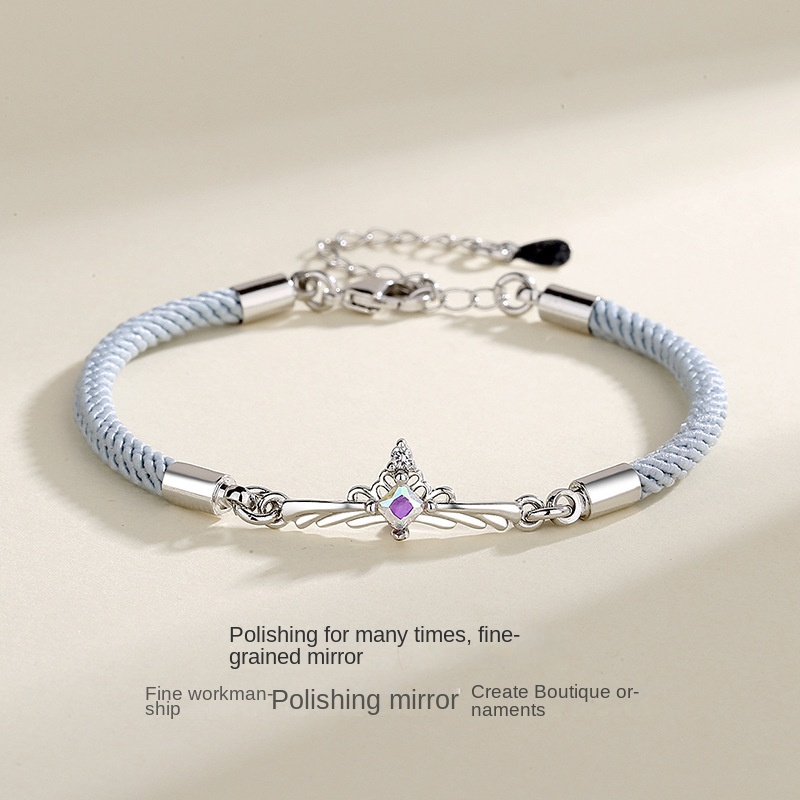 Vòng Tay Dây Bện Họa Tiết Công Chúa Và Hiệp Sĩ Thời Trang Cho Cặp Đôi