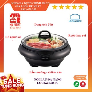 Nồi lẩu điện đa năng lock & lock EJP331 dung tích 5L, đường kính 28cm