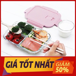 Hộp đựng cơm thủy tinh giữ nhiệt Red Cherry 1000ml