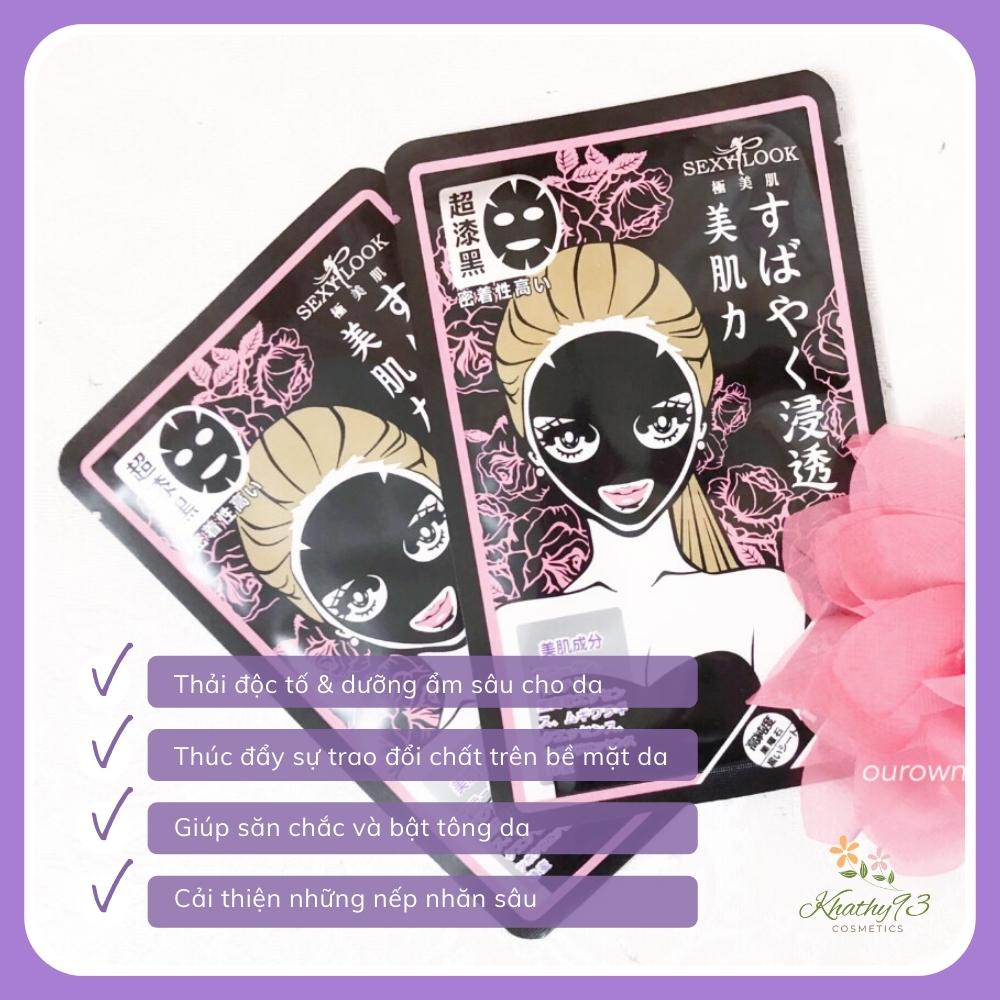 Mặt Nạ Sexylook Black Mask Trắng Da, Siêu Cấp Ẩm Hộp 5 Miếng