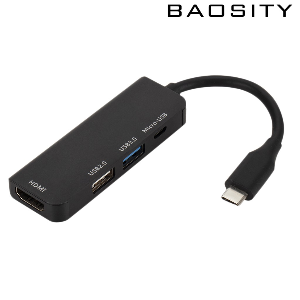 Bộ Chia Cổng Usb-C Type-C Sang Hdmi Hd 3 Trong 1 Tiện Dụng