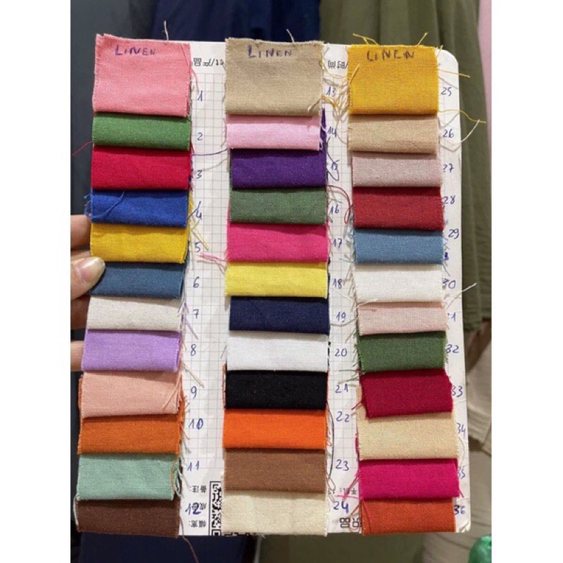 V460🌈VẢI LINEN CAO CẤP MAY HANDMADE, DECOR, OUTFIT DOLL..