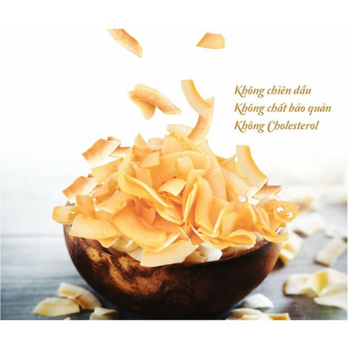 Snack Dừa Sấy Giòn Vietcoco Túi 45g