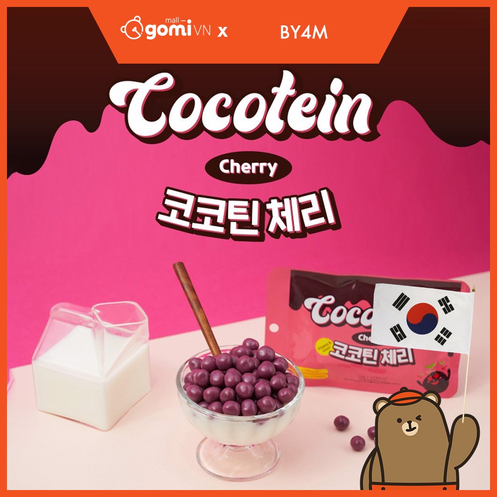 Viên Socola Protein Không Đường Vị Cherry BY4M Cocotein Cherry GomiMall