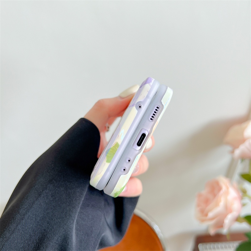 Ốp Điện Thoại Hình Hoa Chống Sốc Cho Samsung Galaxy Z Flip 3 5G Z Flip3 Zlip3