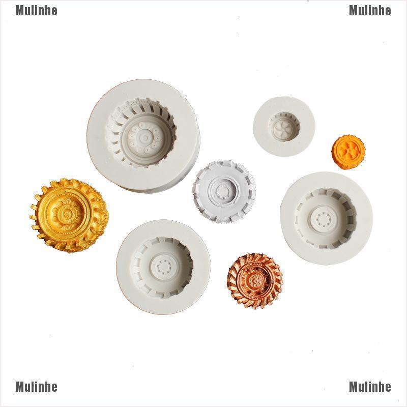 Khuôn Silicone Làm Bánh Hình Bánh Xe DIY