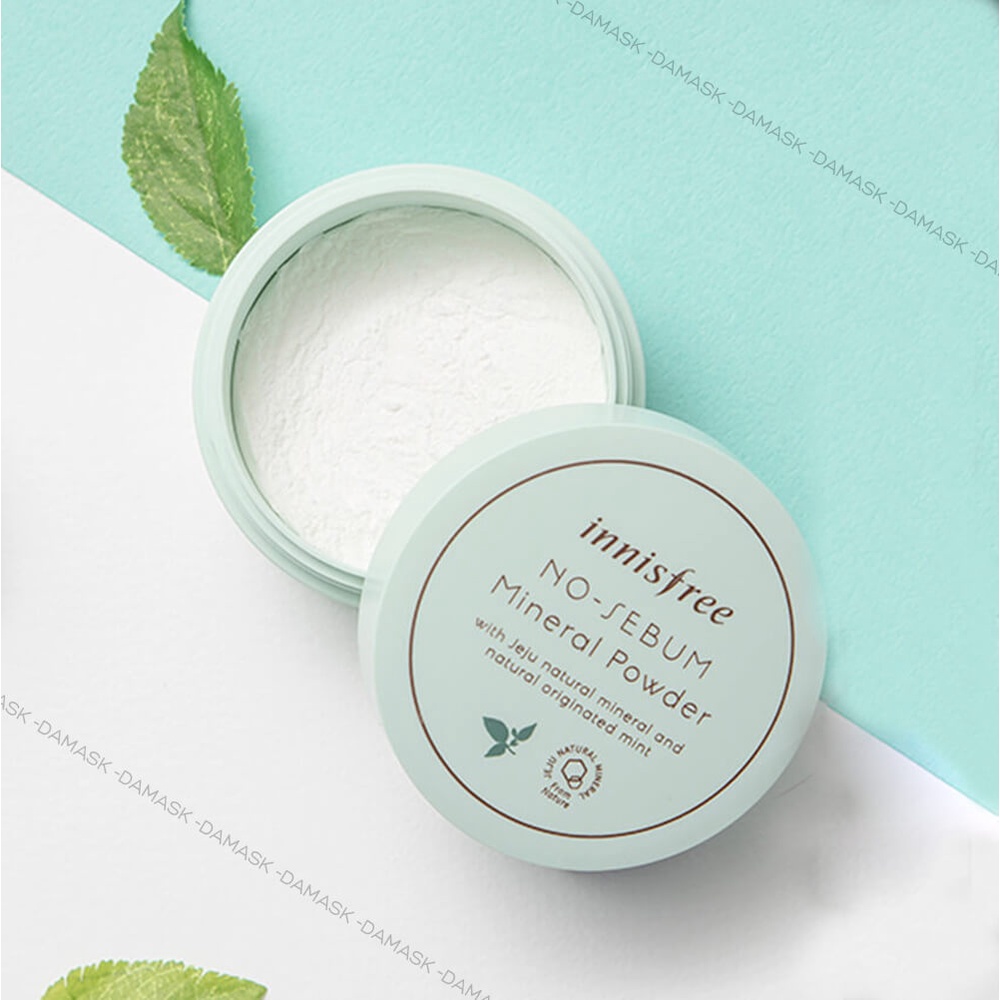 [Chính hãng] Phấn phủ - Phấn bột kiềm dầu dạng bột khoáng Innisfree No Sebum Mineral Powder 5g