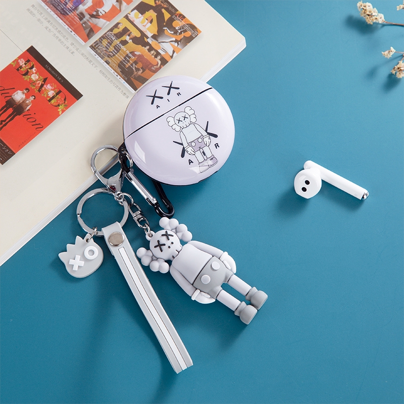 Vỏ Bảo Vệ Hộp Sạc Tai Nghe Huawei Free Buds 3 Free Buds In Hình Snoopy / Kaws Dễ Thương Kèm Móc Treo