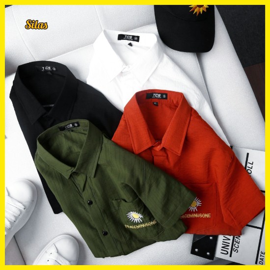 Áo Sơ Mi Đũi Nam Tay Ngắn Nhiều Màu Hot Trend.💖dainganstore💖 | BigBuy360 - bigbuy360.vn