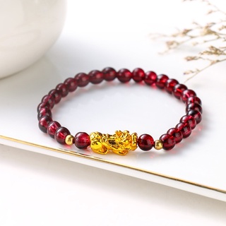 Vòng Tay Chuỗi Hạt Đá obsidian Thời Trang