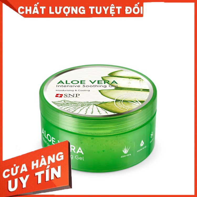 Gel nha đam dưỡng da SNP Aloe Vera Intensive Soothing Gel 99% 300g