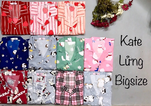 [Mã WASKT410K giảm 10K đơn 50K] ( Bigsize Kate ) Đồ Bộ Kate Pijama Bigsize Lửng ( Part 1 )