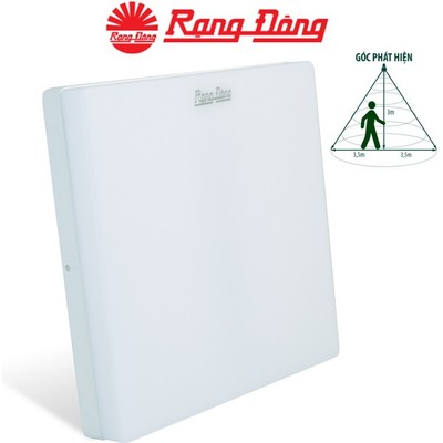 Đèn LED Ốp trần cảm biến 18W Rạng Đông LN12.RAD 220x220/18W