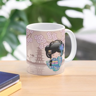 Cốc sứ uống trà cà phê in hình KoKeshi