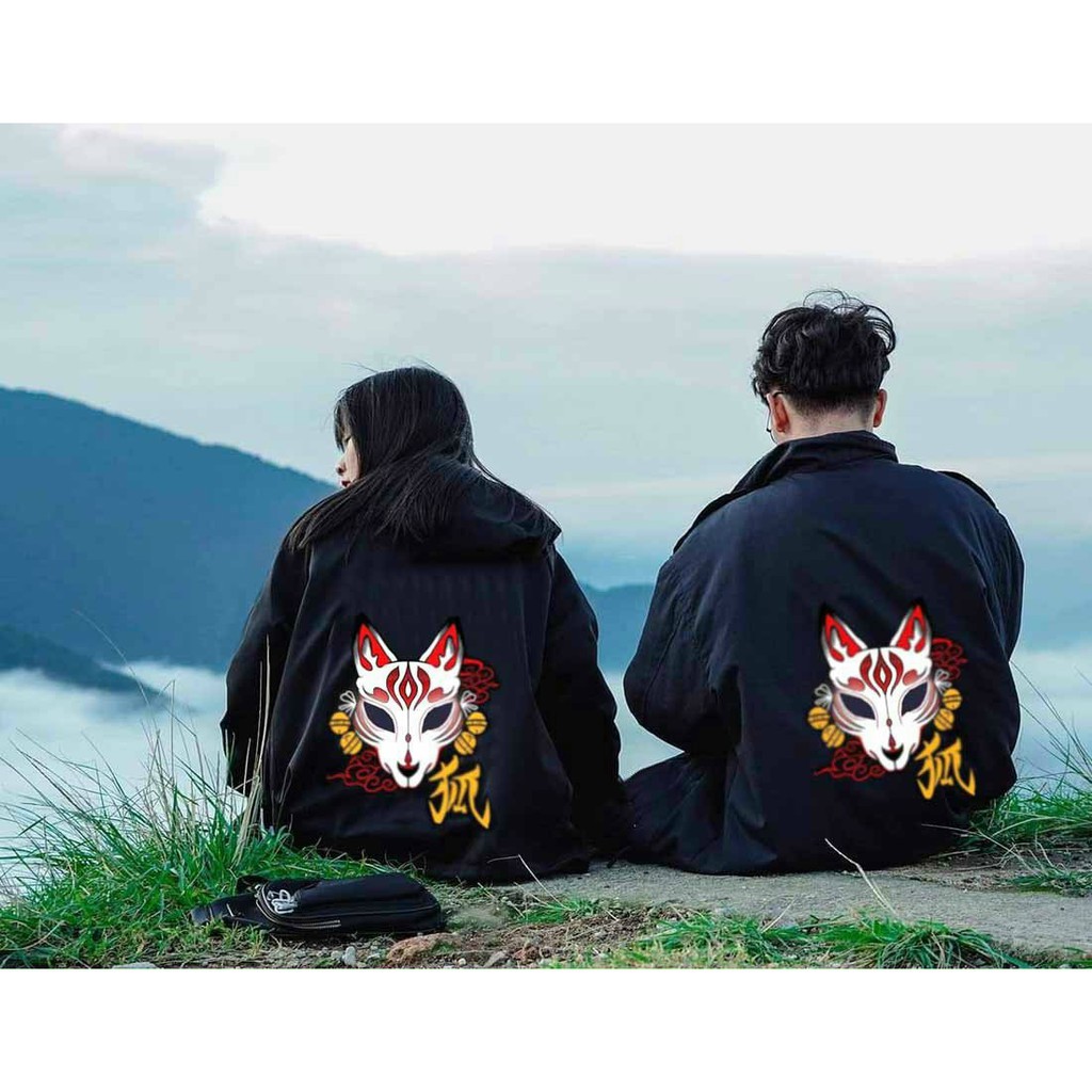 Áo Khoác Dù Unisex Ulzzang In Hồ Li 2 Lớp - DT018