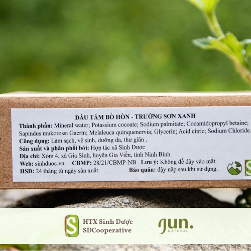 Dầu tắm Bồ hòn - Trường Sơn Xanh 100ml