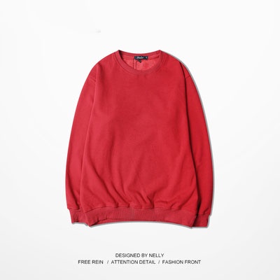 Áo sweater Nelly nỉ lót lông trơn basic thu đông áo nỉ