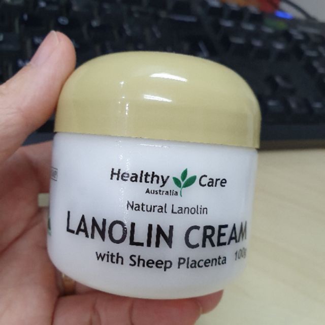 Kem dưỡng da nhau thai cừu Úc hàng Healthy care Lanolin cream 100g whith sheep Placenta