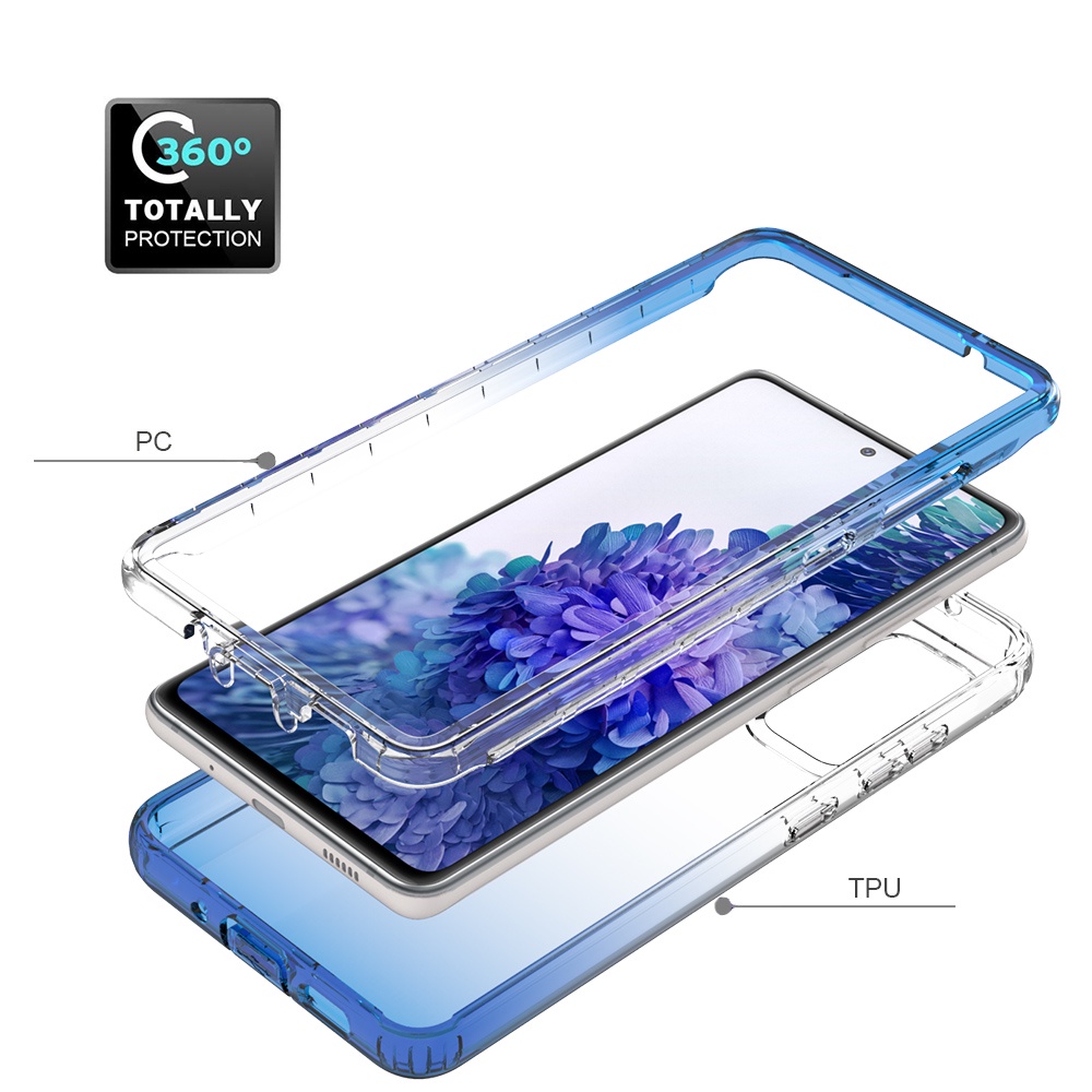 Ốp Điện Thoại Màu Gradient Bảo Vệ 360 Độ Cho Samsung Galaxy S20 S10 Plus Ultra S20FE