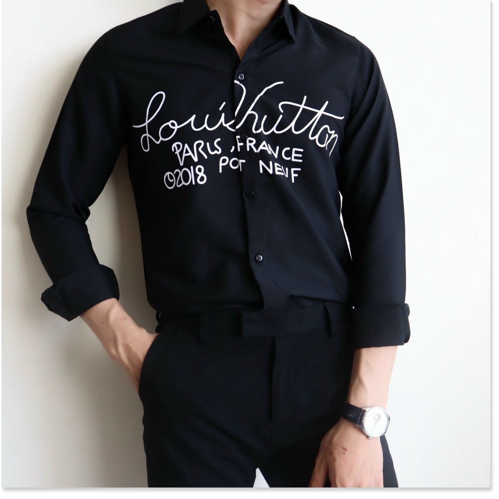 Áo sơ mi in thêu dài tay dành cho nam giới cực phong cách , hot 2021 KOKO MI FASHION