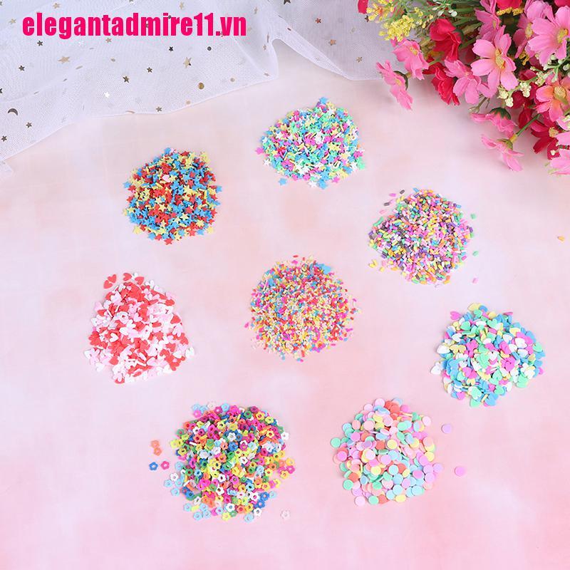 ELE 10g/pack Polymer clay fake candy sweets sprinkles diy slime phone supplies