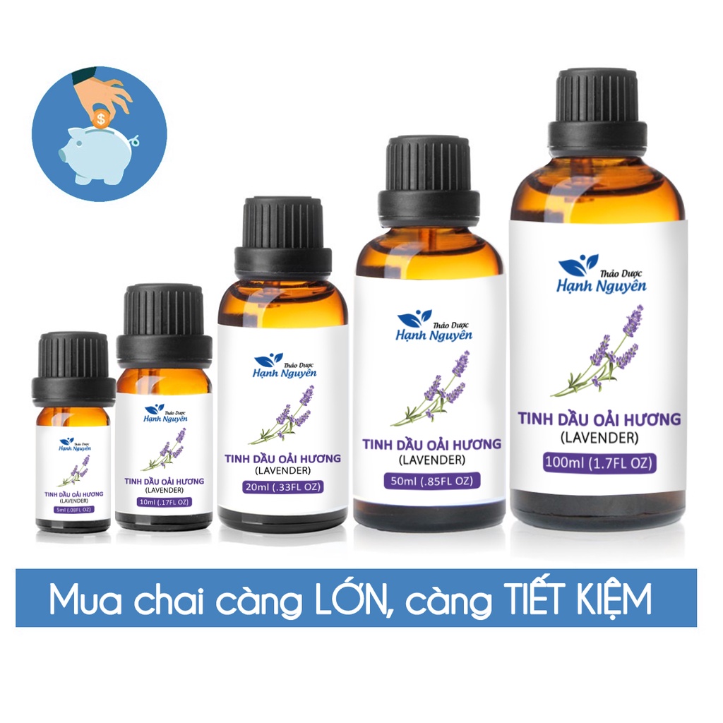 Tinh dầu Oải Hương Lavender 100ml, cao cấp nhập khẩu, hương nước hoa thiên nhiên, thơm phòng - Thảo dược Hạnh Nguyên