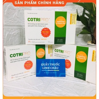 COTRIPRO hộp 20 viên. Viên uống co búi trĩ