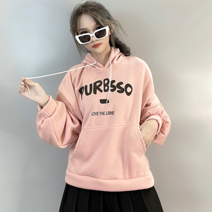 ÁO HOODIE - ÁO KHOÁC NỈ NGOẠI Form Dơi Tay Phồng Purbsso (HD2560 - Kèm Ảnh Thật) | BigBuy360 - bigbuy360.vn