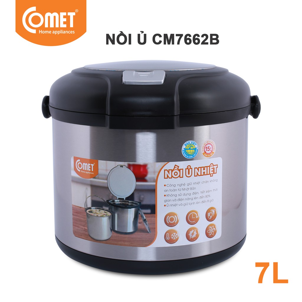 Nồi ủ nhiệt 7.0L COMET - CM7662