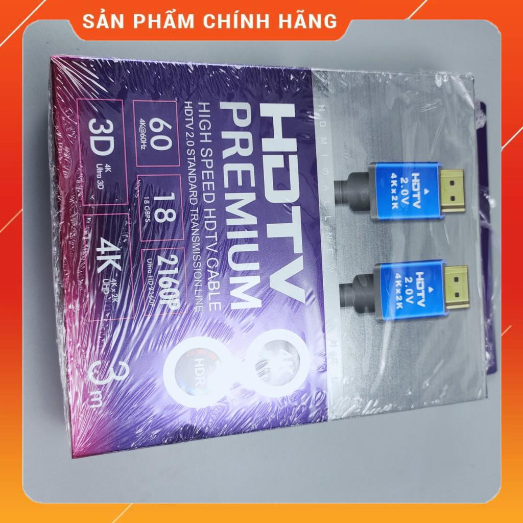 Dây cáp HDMI 2.0 hỗ trợ 4k 2k dài 3m USAN đầu mạ vàng dailyphukien