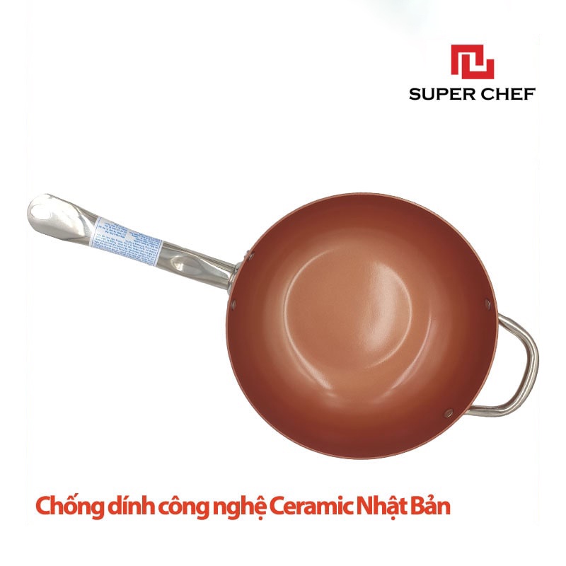 [Mã BMBAU50 giảm 7% đơn 99K] Chảo Xào Chống Dính Bếp Từ Super Chef Siêu Bền