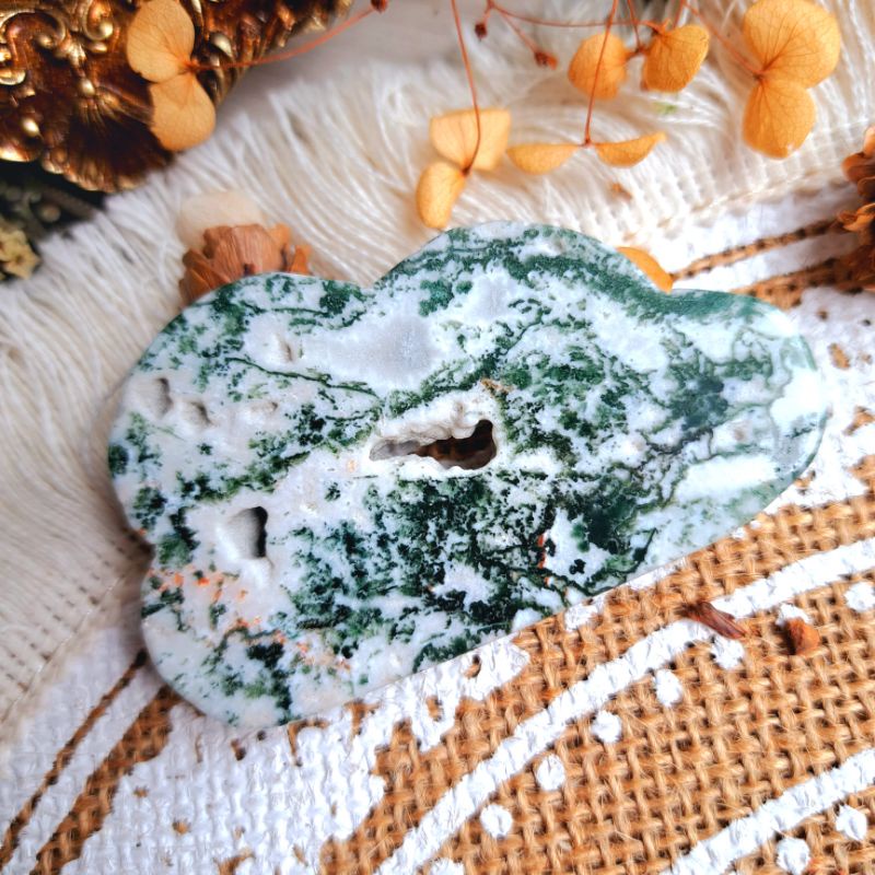 moss agate hình mây