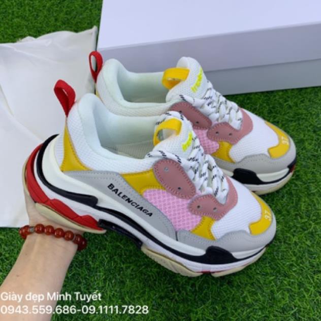 Giày Balenciaga_ TripleS_Hồng Vàng Sneaker Nữ chất lượng cao, giá rẻ tốt nhất thị trường toàn quốc Việt Nam -78h