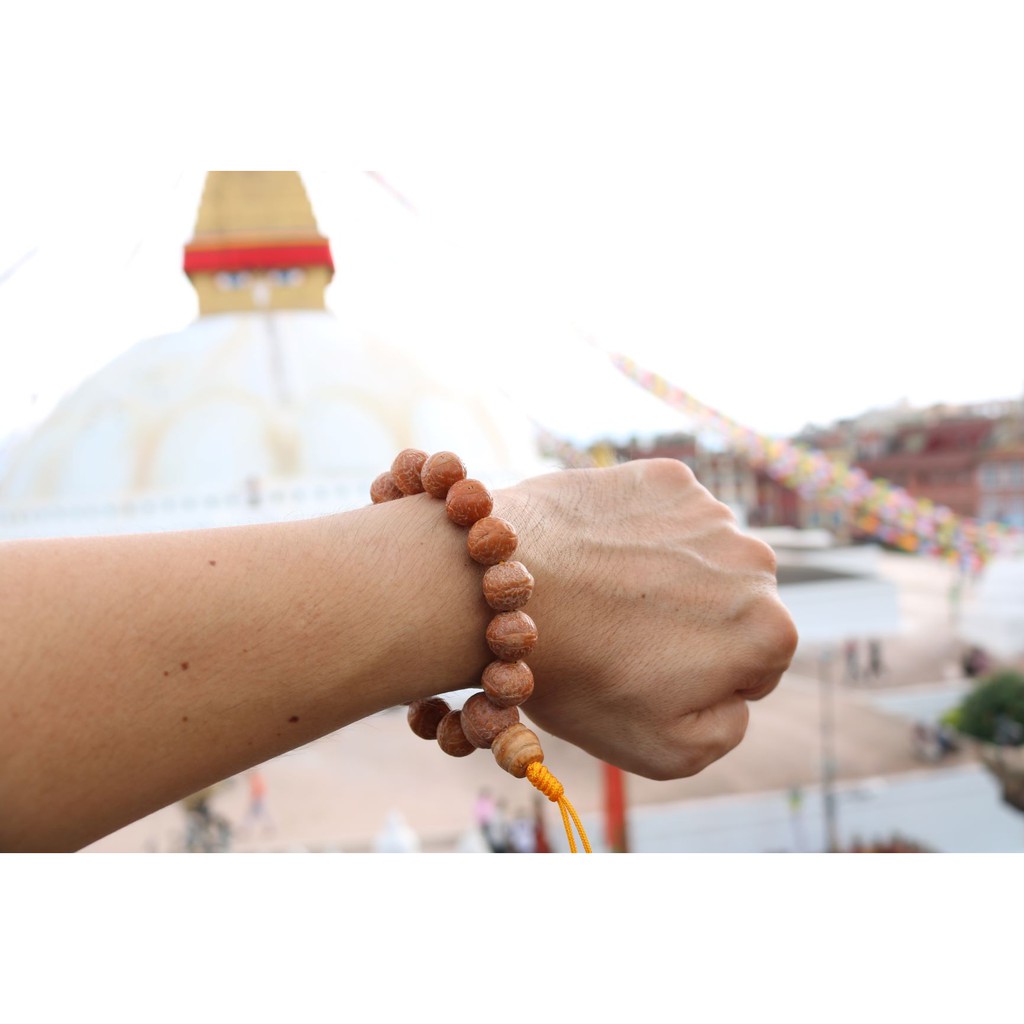 Vòng tay bồ đề mắt Phật  Nepal tự nhiên 12-15mm - Nepali Handmade Natural Bhodi Chitta Bracelet 12-15mm