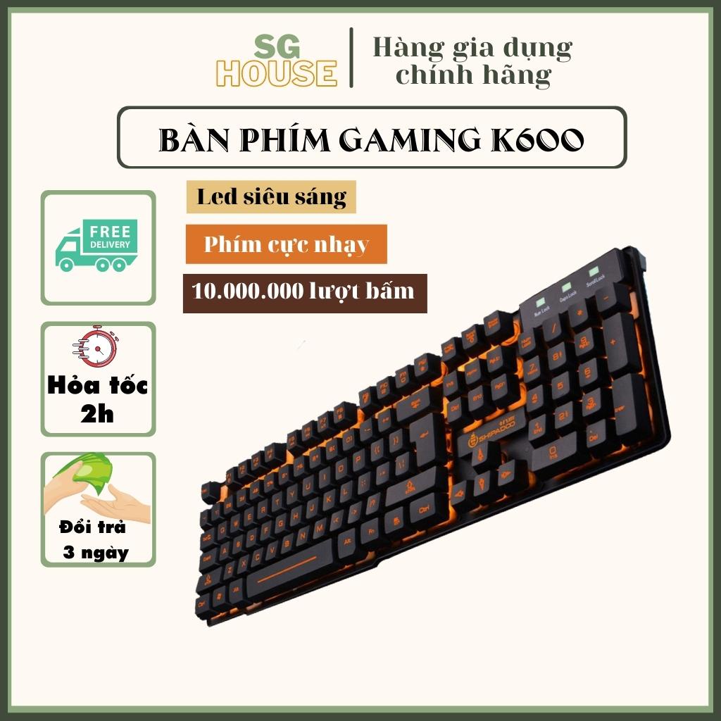 Bàn Phím Game giá rẻ Fuhlen K600, Có đèn LED Loại Chuyên Dụng - Phím giả cơ cực Nhạy Dành cho Game Thủ