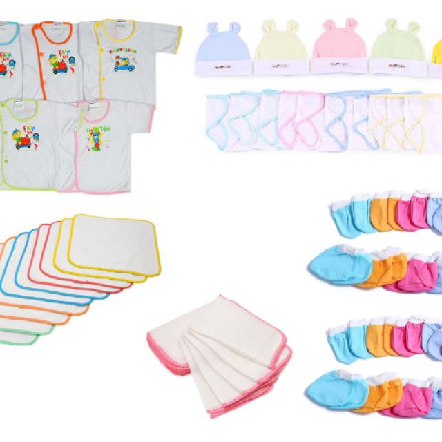 Combo 60 món áo quần tả cho bé sơ sinh