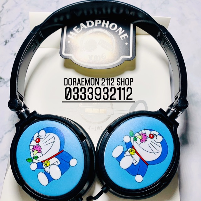 Tai nghe headphone gấp gọn DORAEMON