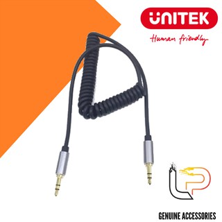 Cáp loa hai đầu 3.5 dài 1.5m unitek dây xoắn