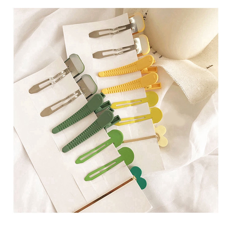 Set 7 Kẹp Tóc Hình Hoa Màu Sắc Ngọt Ngào Thời Trang Hàn Quốc Cho Bé Gái